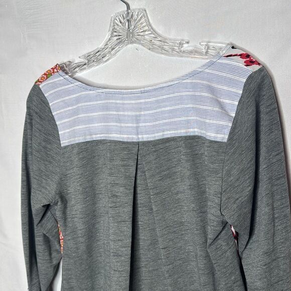 Anthropology One September Milieu Mixed Media Floral Knit  Women's Top. Size M. - Picture 8 of 11